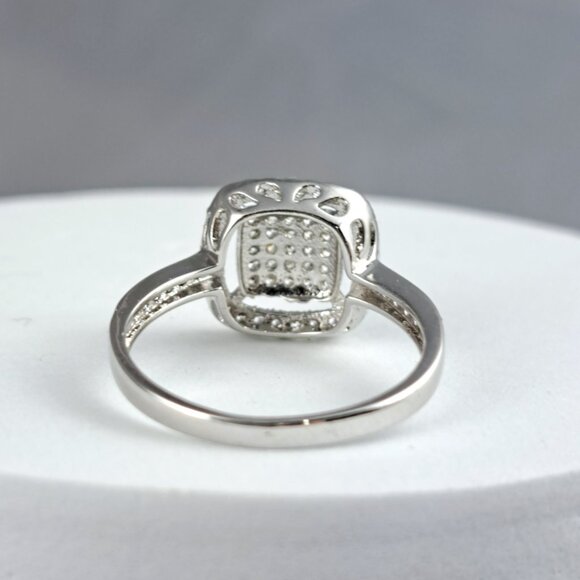 Square Pave CZ Ring - Picture 3 of 4